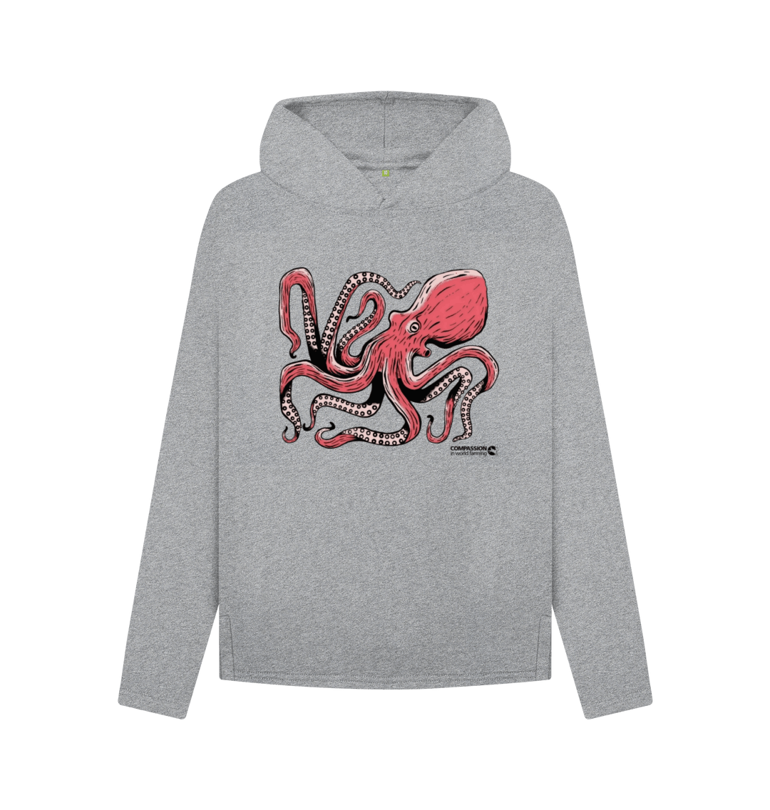 Athletic Grey Printed Hoody