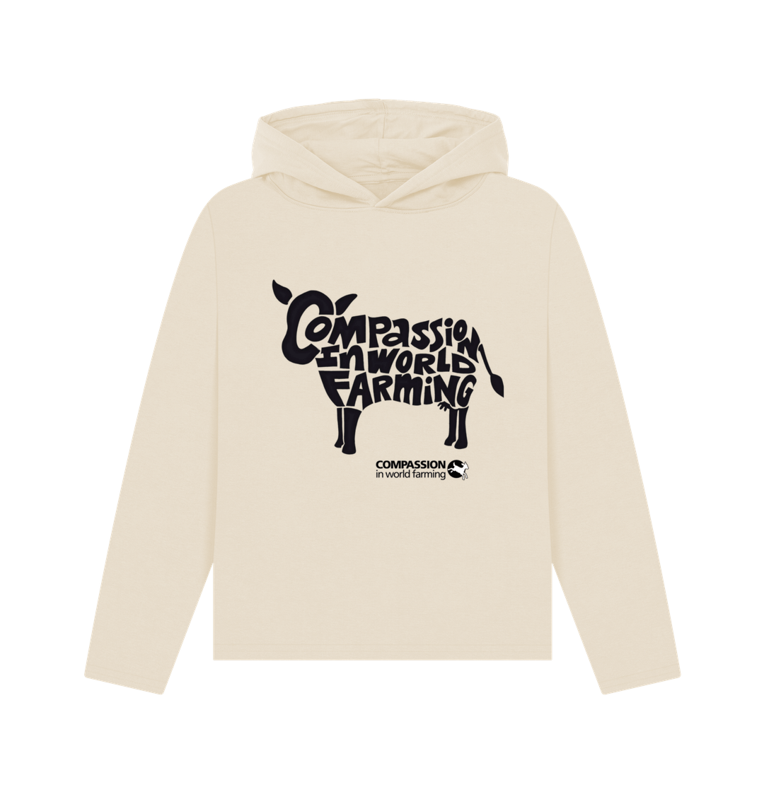 Oat Printed Hoody Front