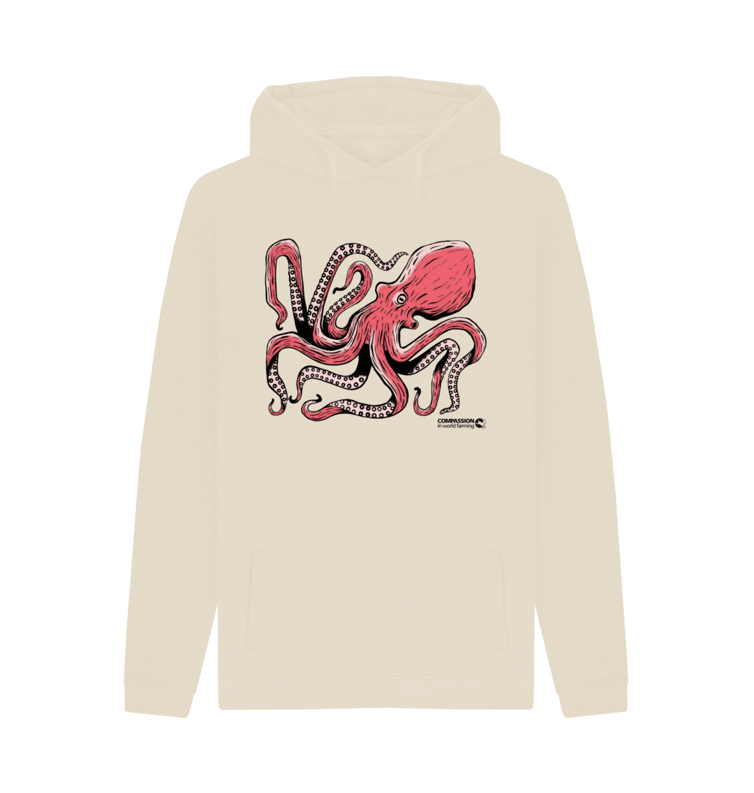 Oat Printed Hoody Front