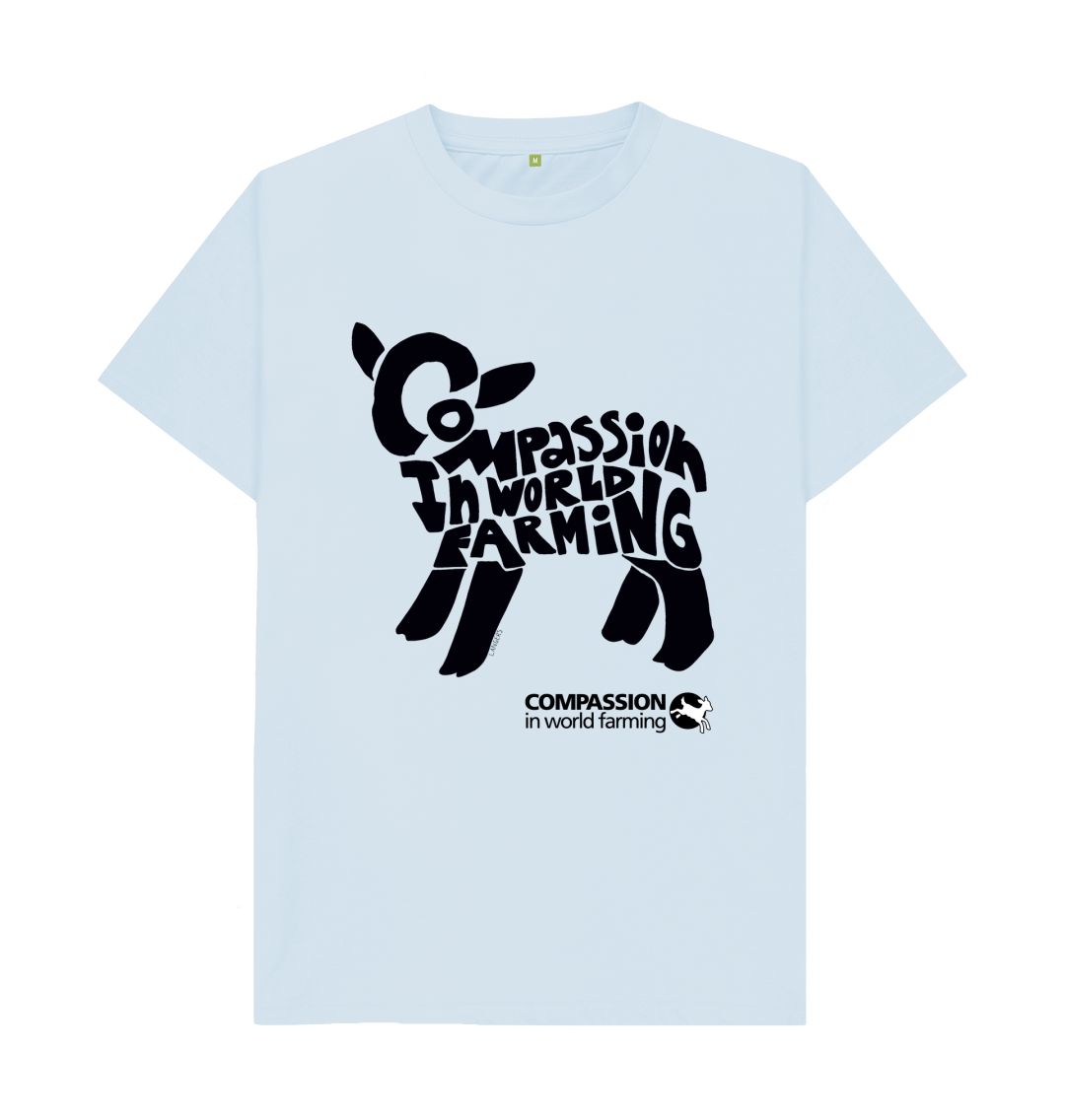 Sky Blue Printed T-shirt