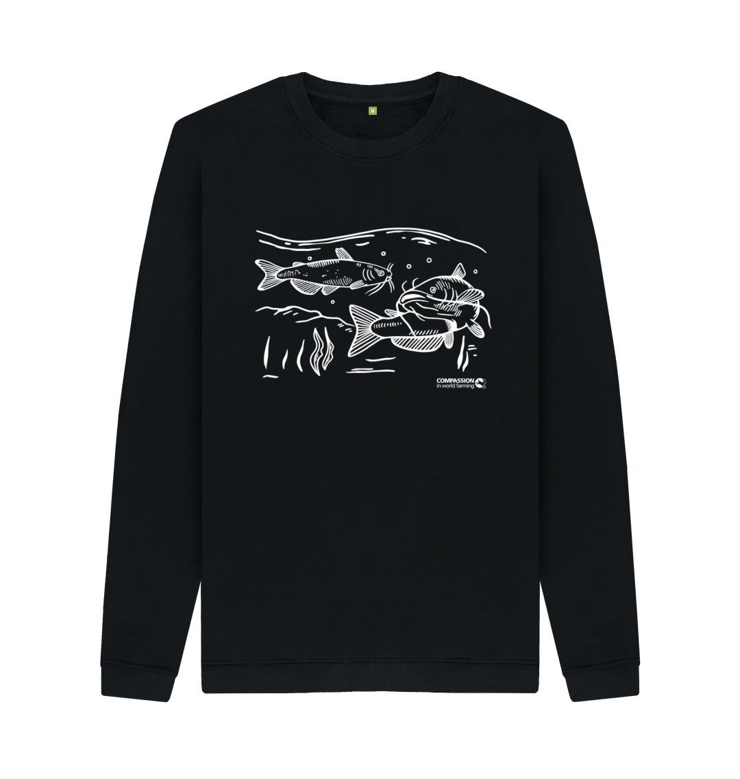 Black Men's Catfish Jumper