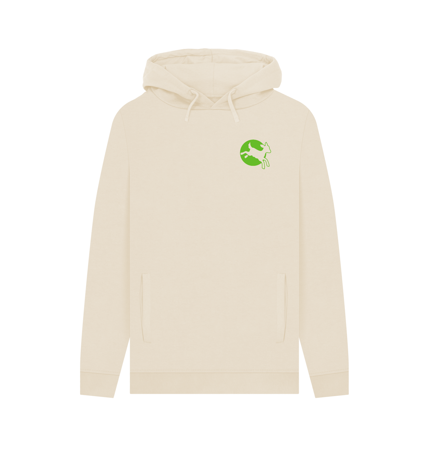 Oat Printed Hoody Front