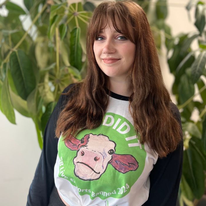 Women's Green Circle Ban Live Exports Celebration Baseball T-shirt