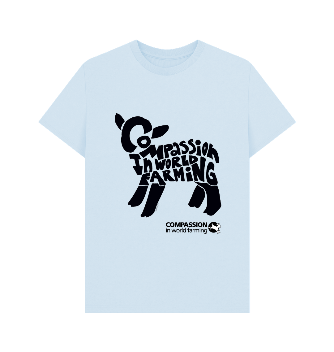 Sky Blue Printed T-shirt