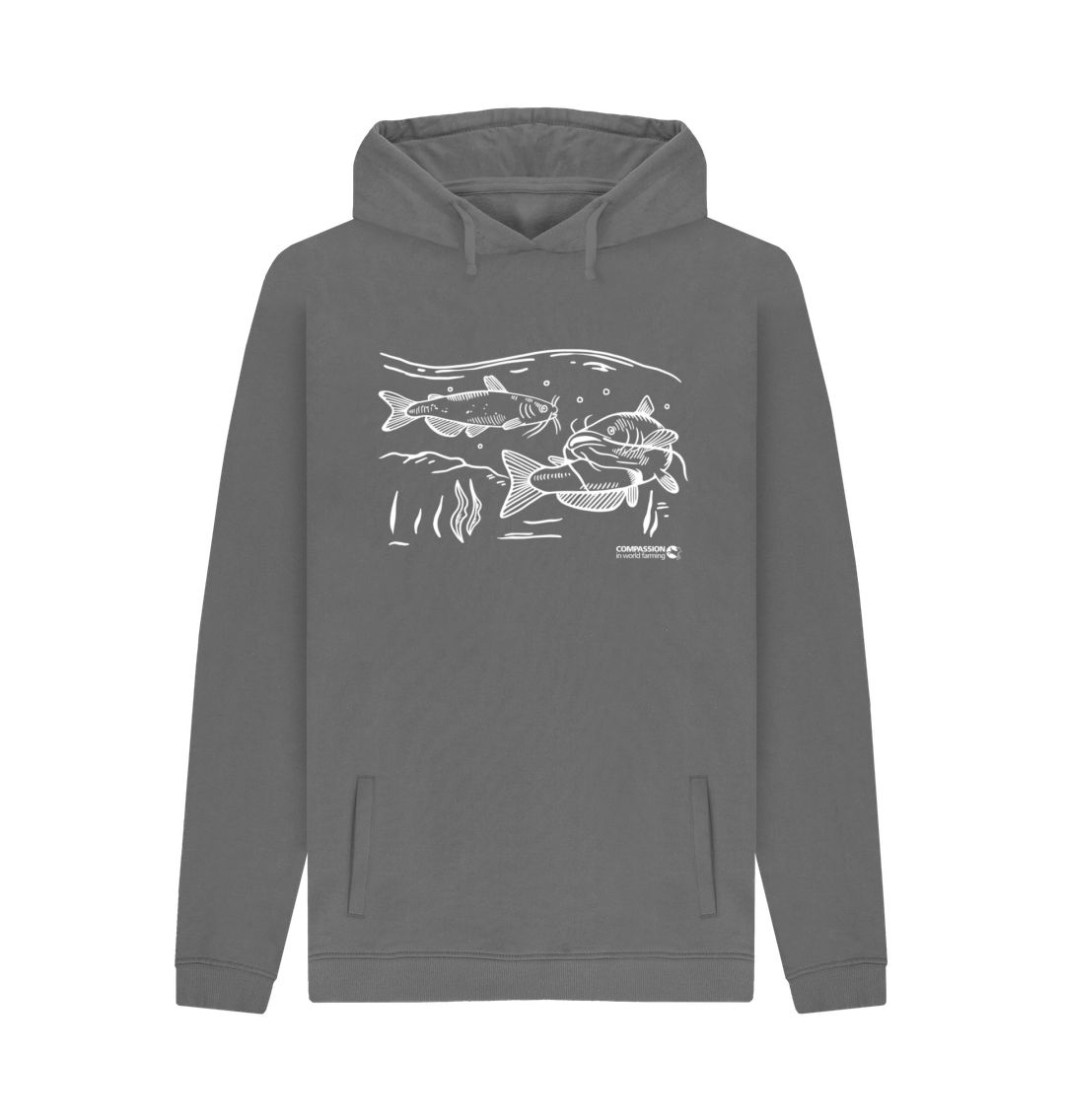 Slate Grey Men's Catfish Hoodie