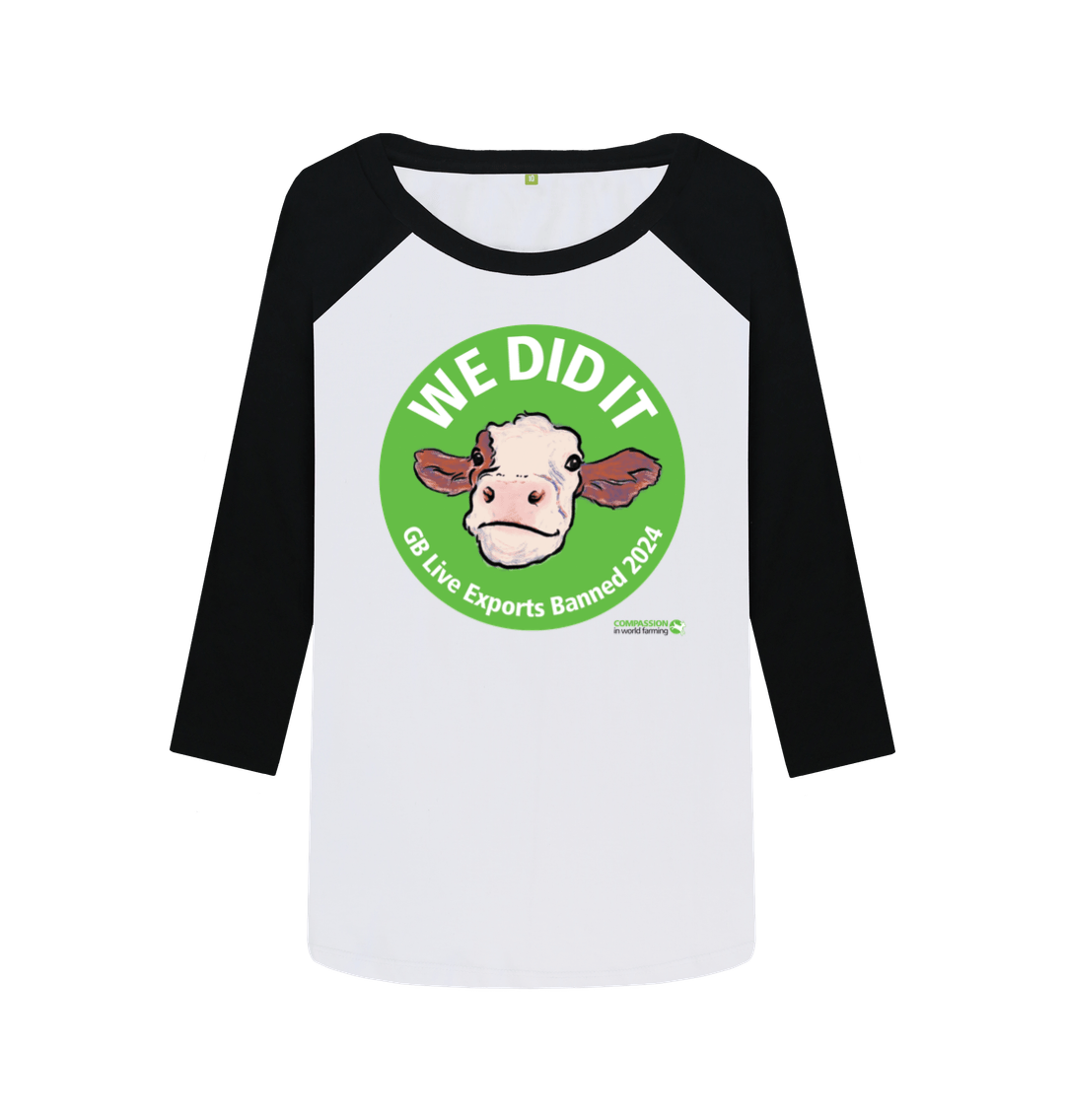 Black-White Printed Baseball T-shirt