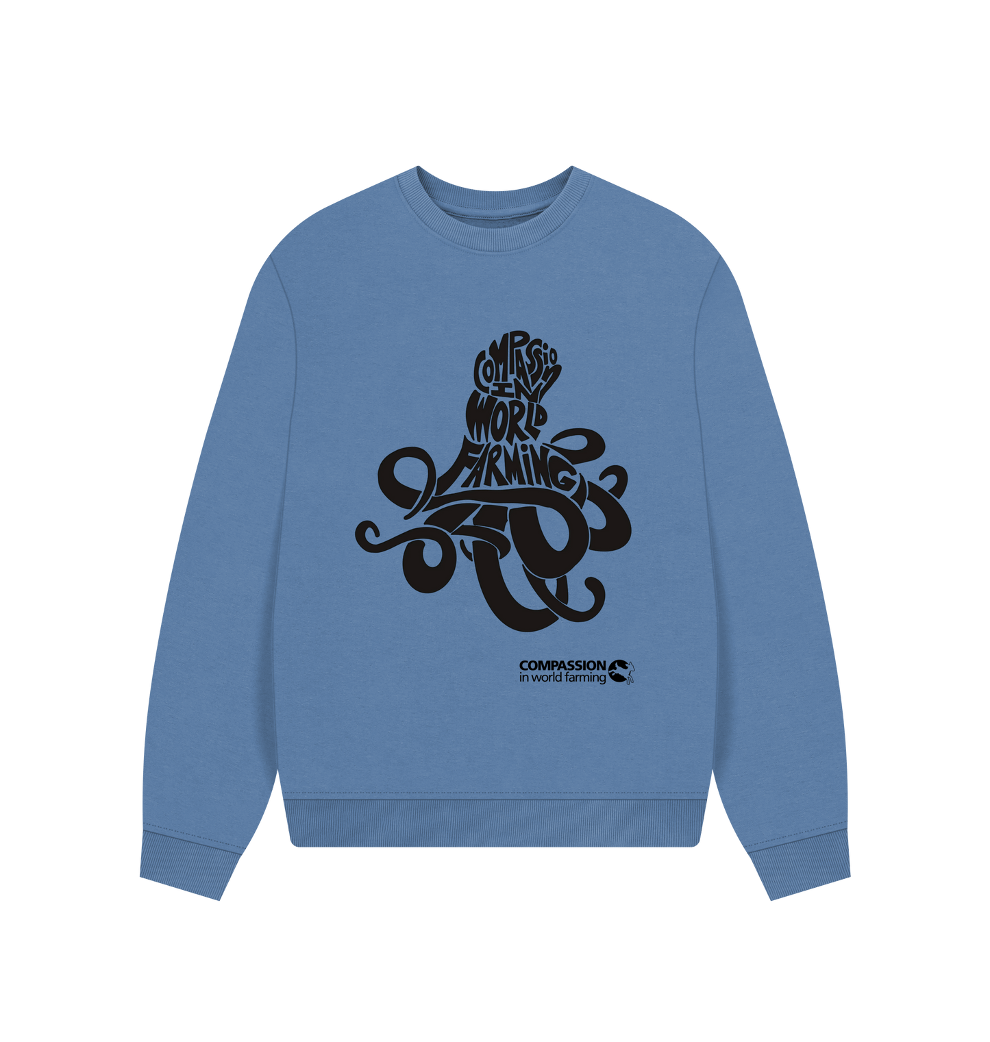 Solent Printed Sweater Front