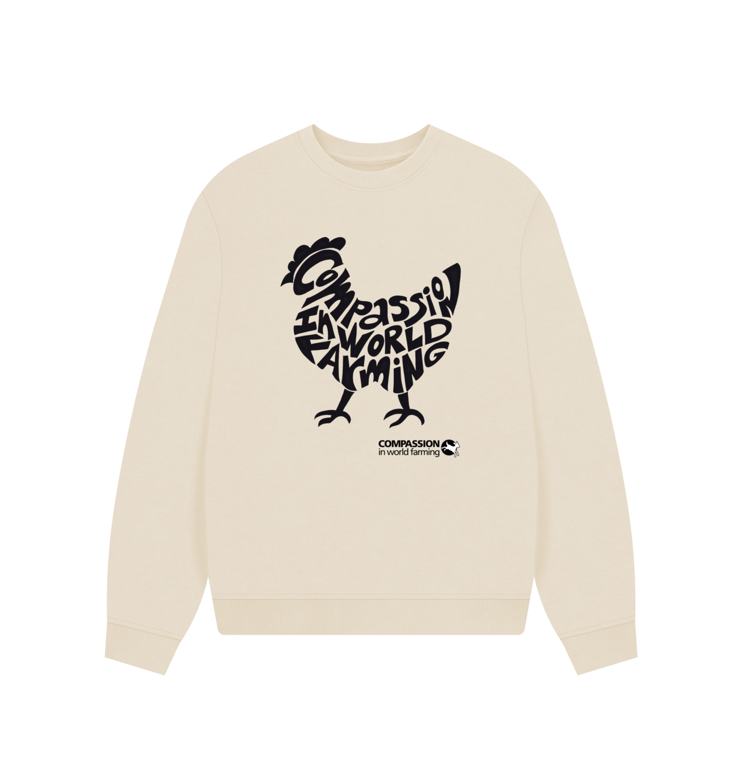 Oat Printed Sweater Front