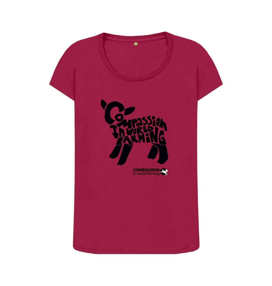 Cherry Women's Compassion Lamb Scoop Neck T-Shirt