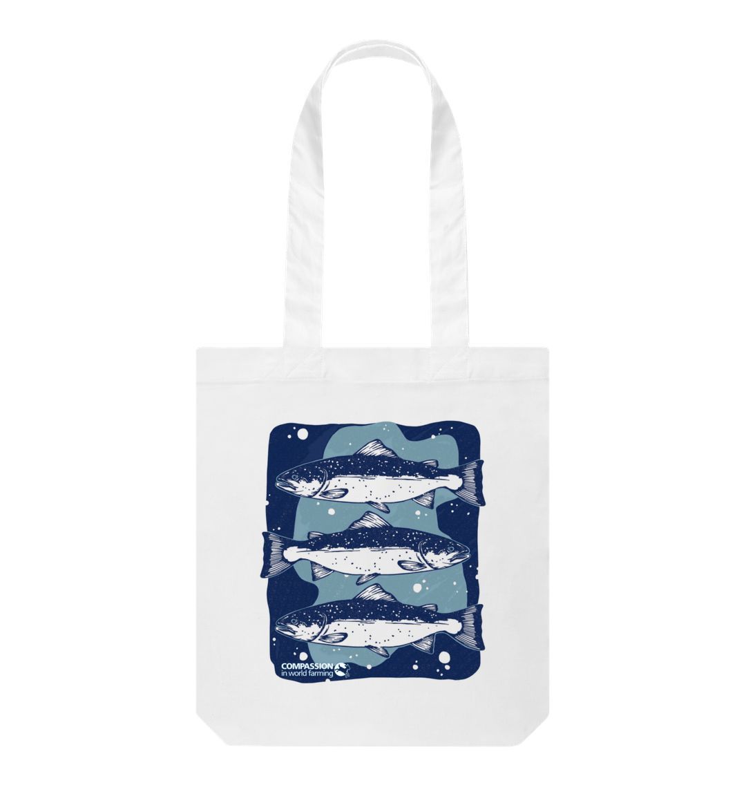 White Salmon Tote Bag