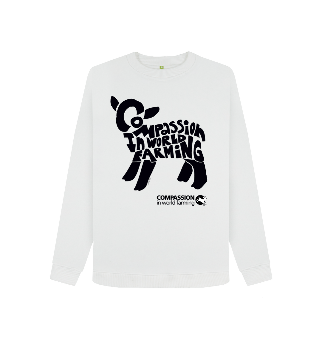 White Printed Sweater