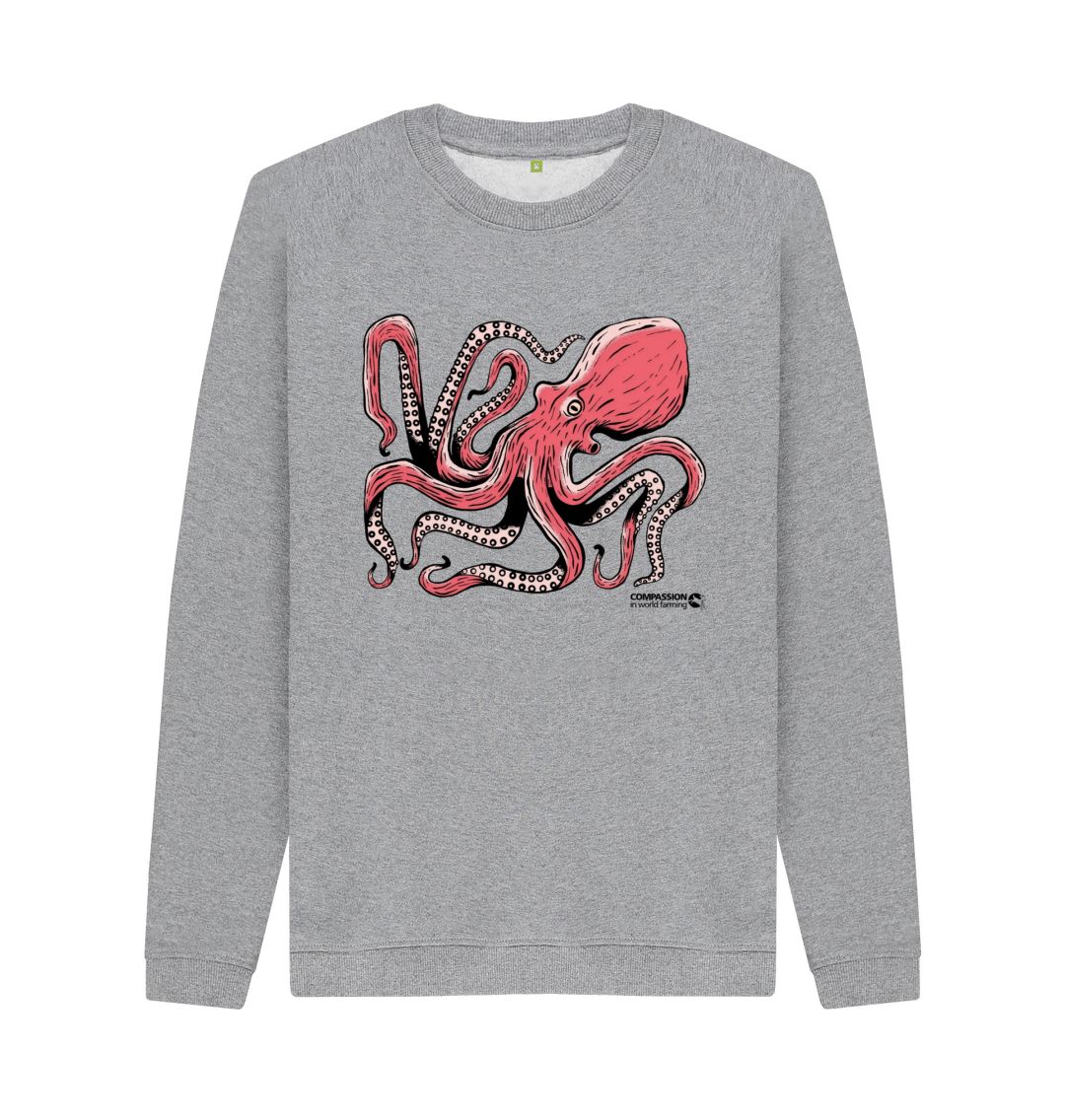 Light Heather Men's Octopus Jumper