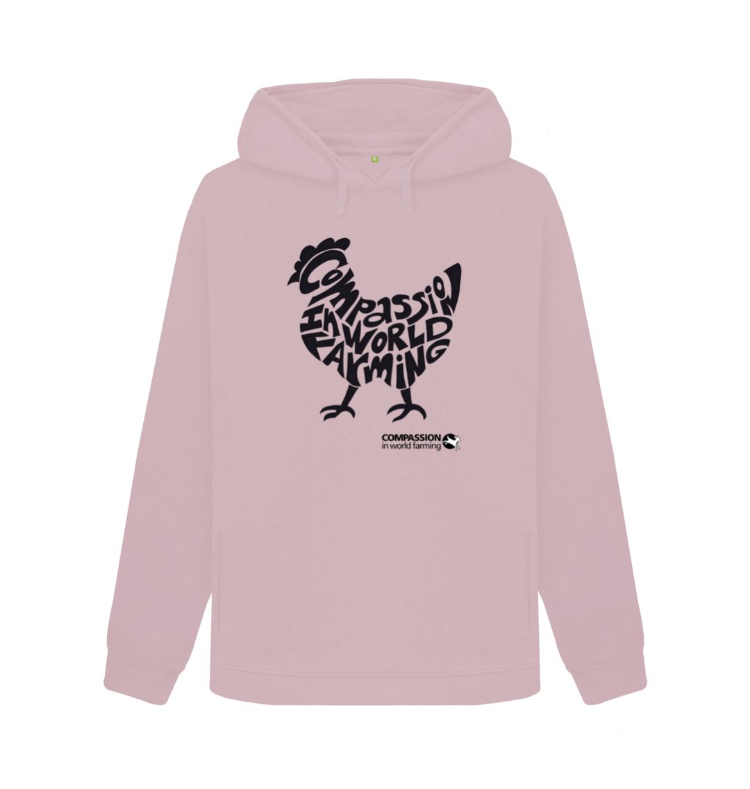 Mauve Women's Compassion Chicken Hoodie