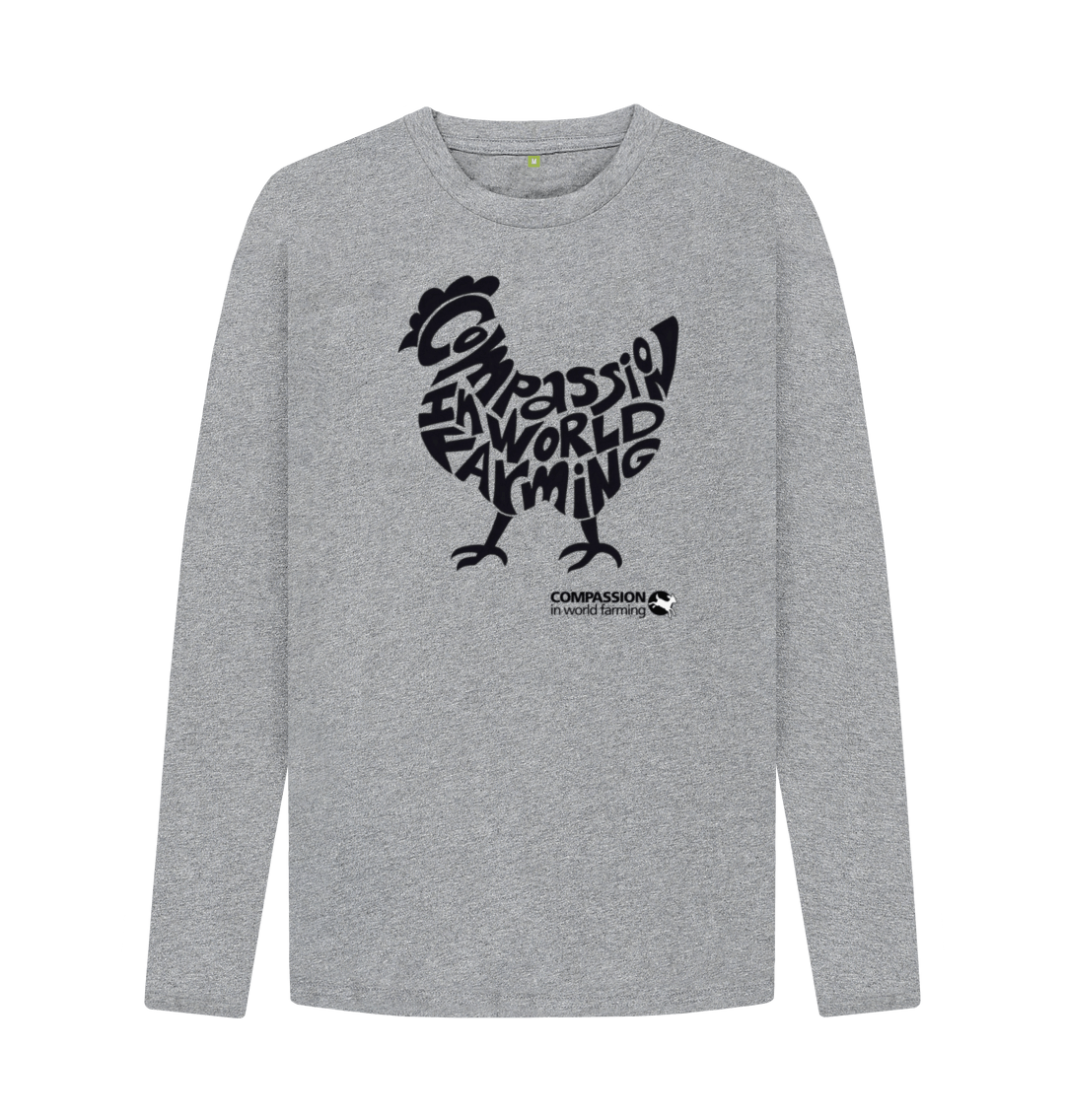 Athletic Grey Printed Long Sleeve T Shirt