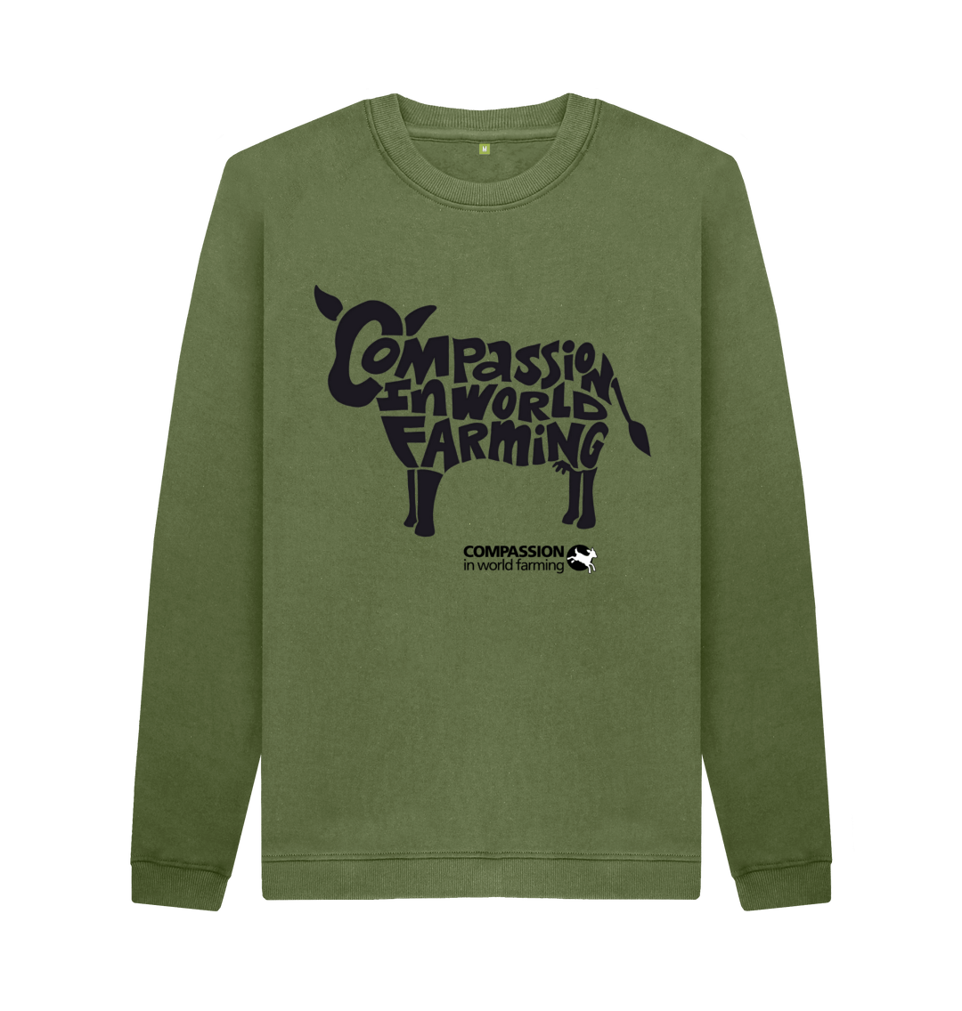 Khaki Printed Sweater
