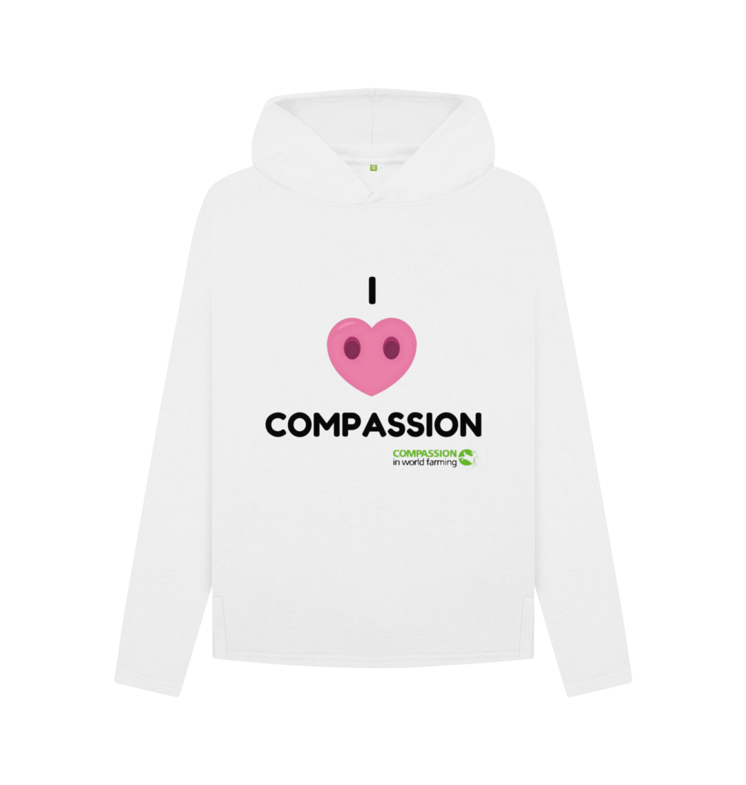 White Printed Hoody