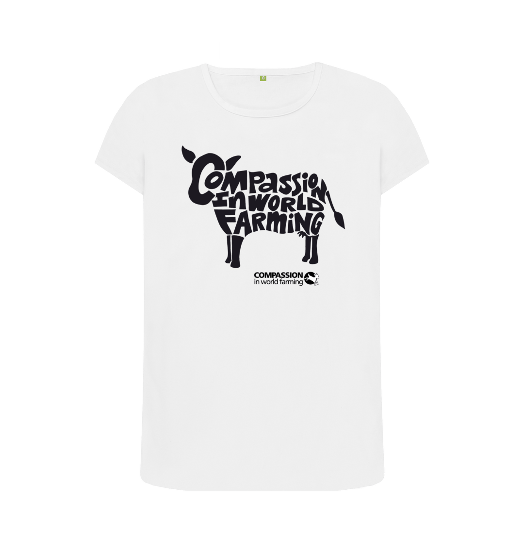 White Printed T-shirt Front