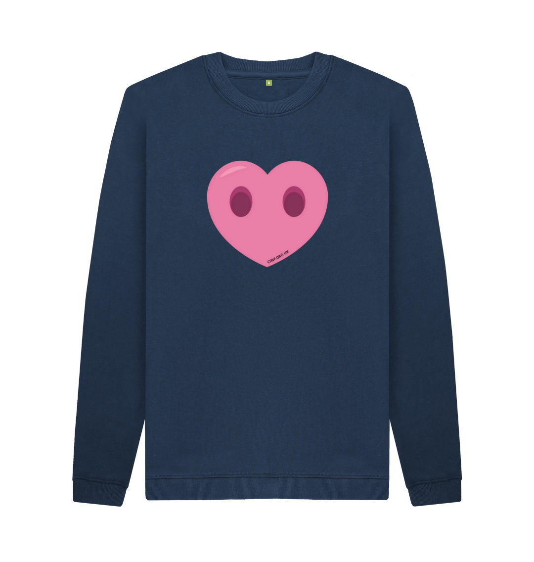 Navy Blue Printed Sweater