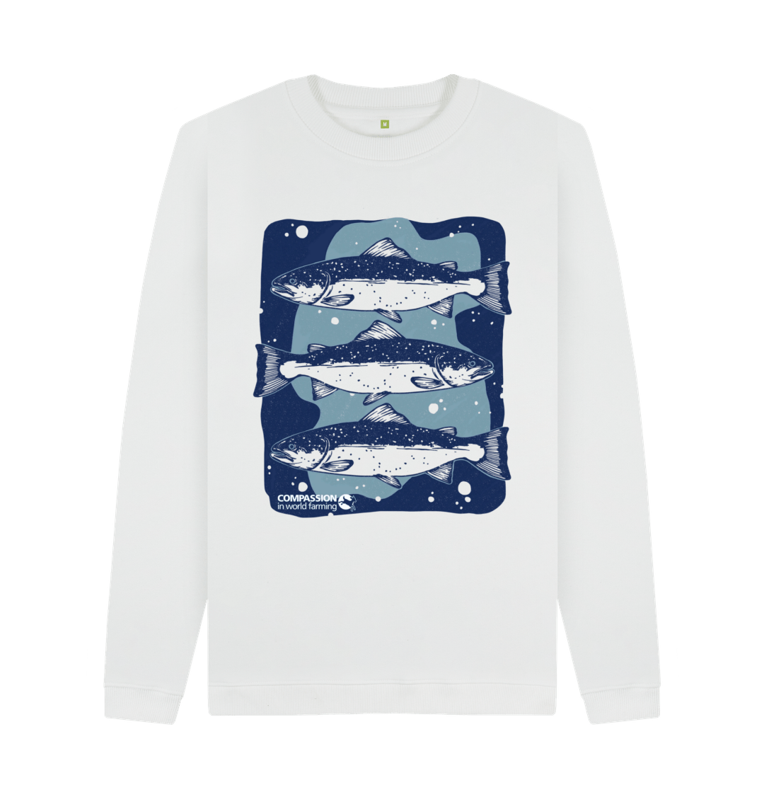 White Printed Sweater