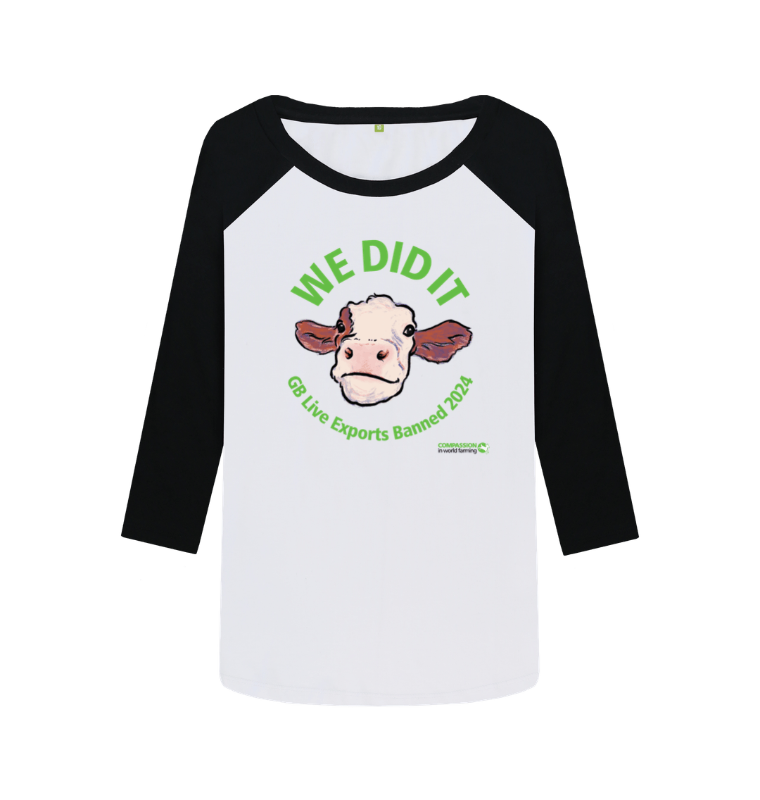 Black-White Printed Baseball T-shirt