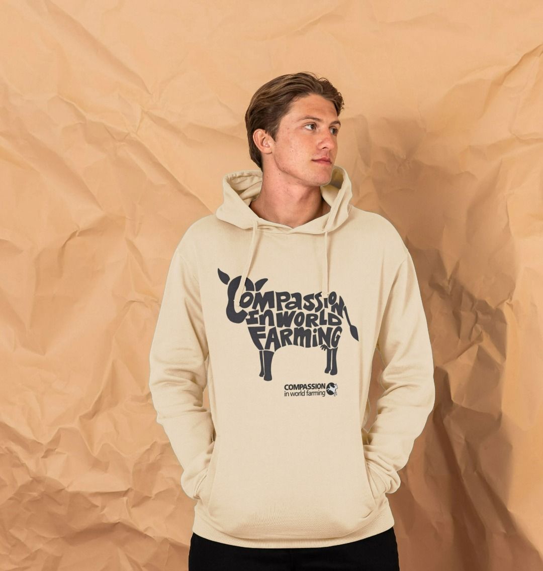 Men's Compassion Cow Hoodie