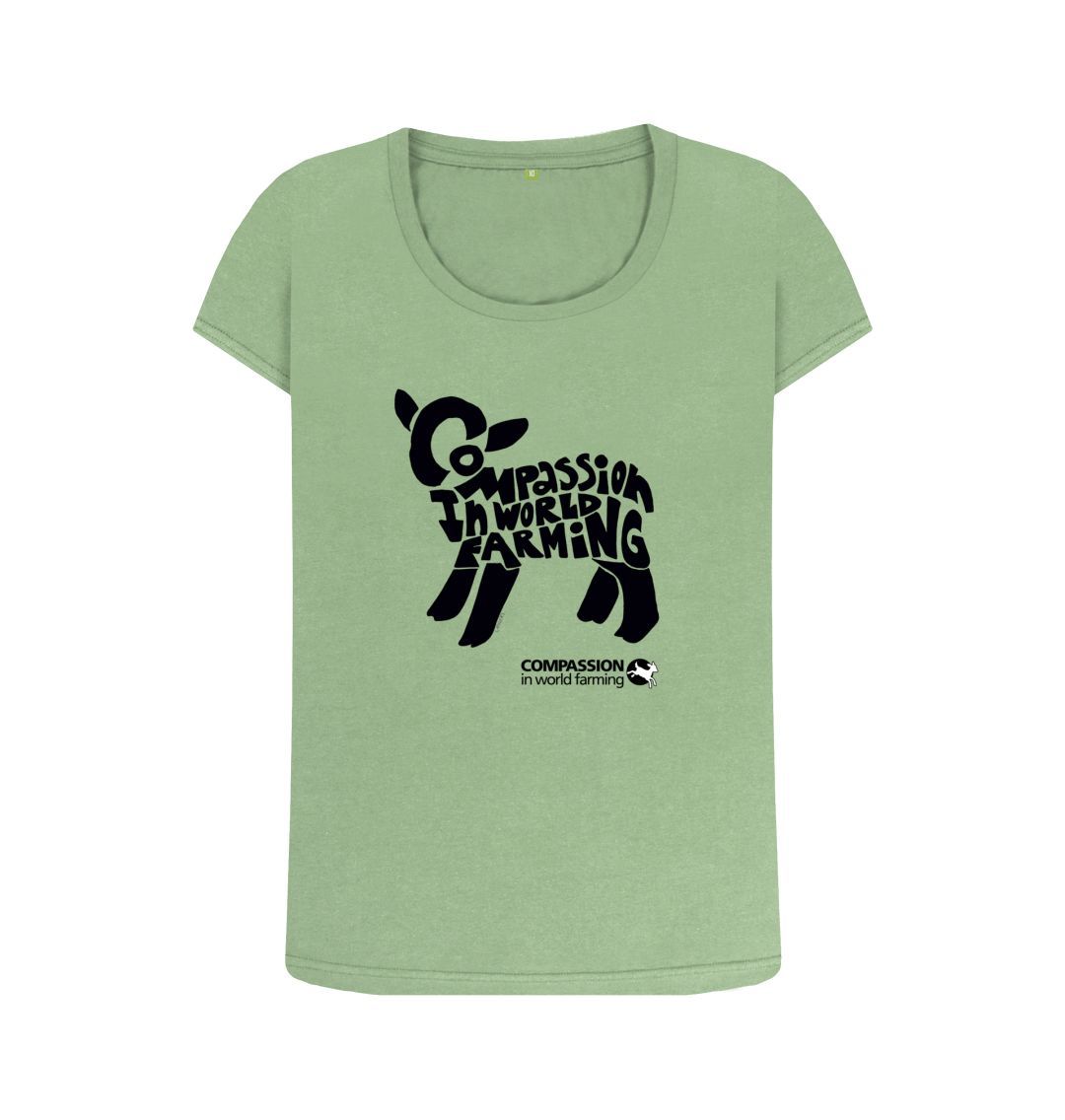 Sage Women's Compassion Lamb Scoop Neck T-Shirt