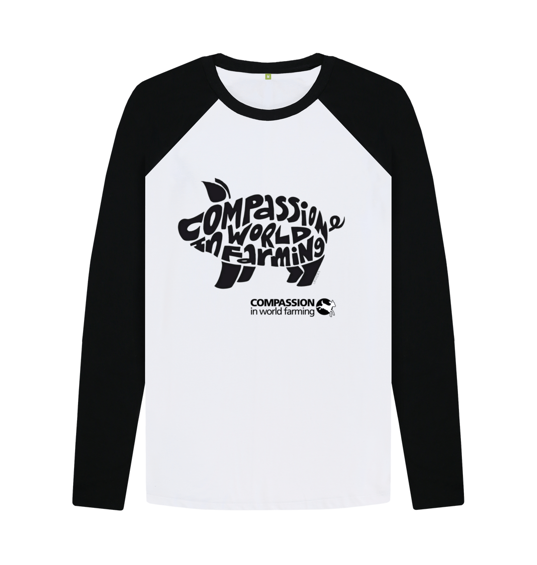 Black-White Printed Baseball T-shirt