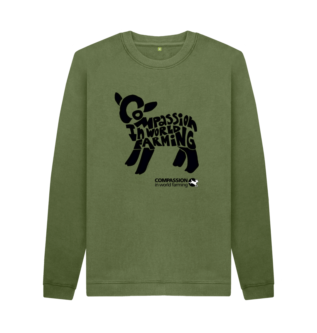 Khaki Printed Sweater