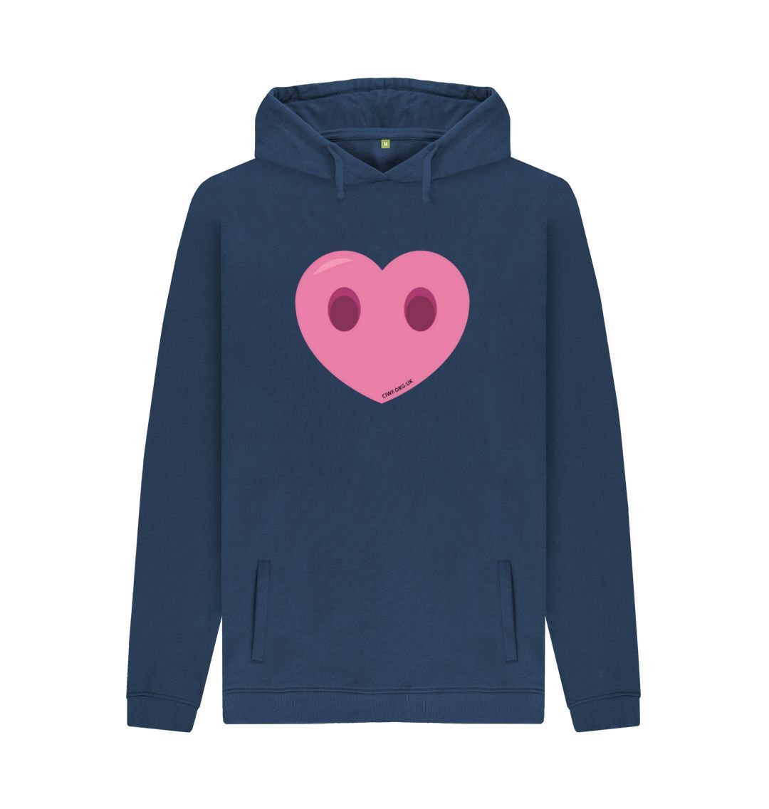 Navy Men's Compassion Heart Hoodie
