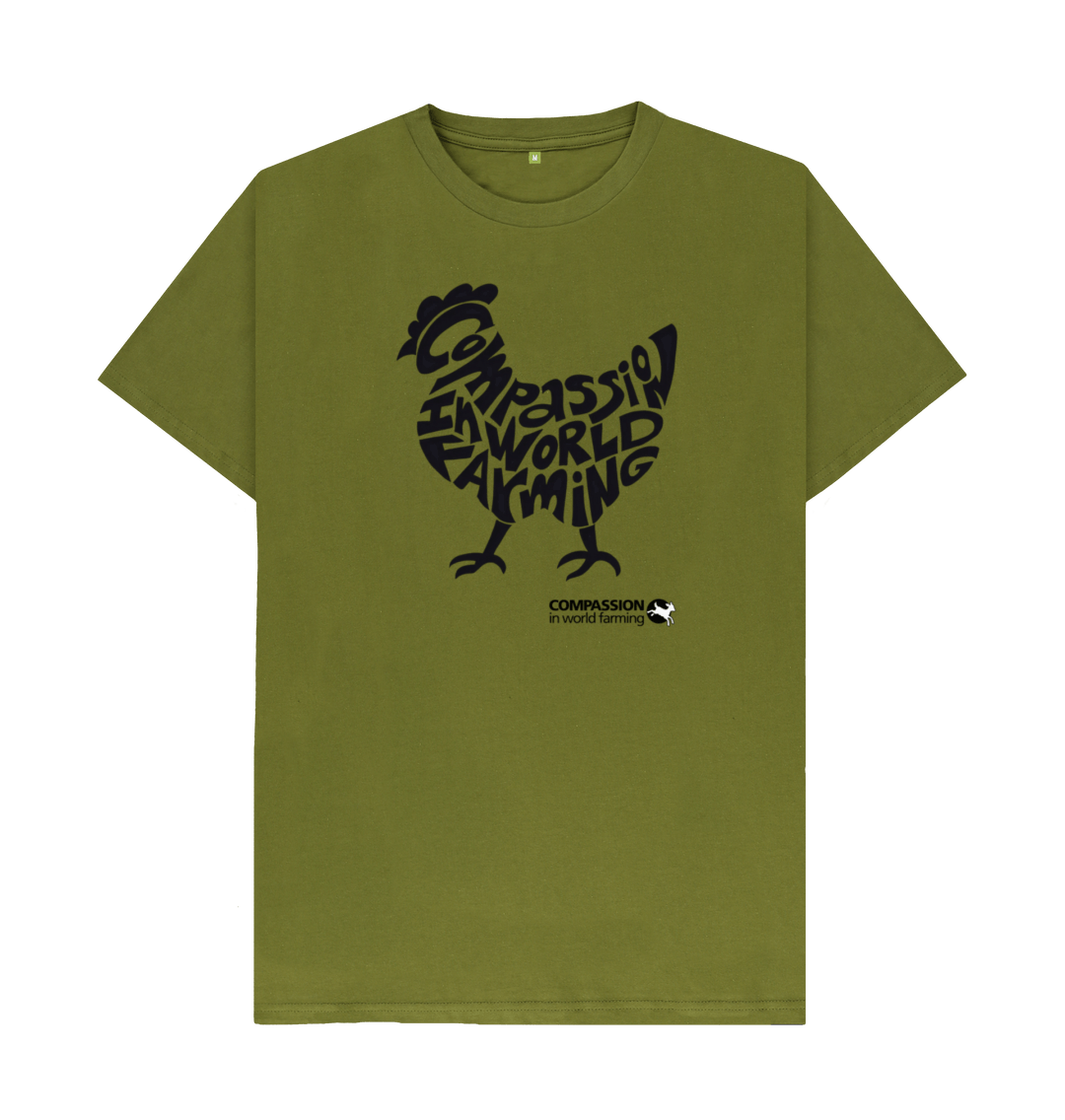 Moss Green Printed T-shirt