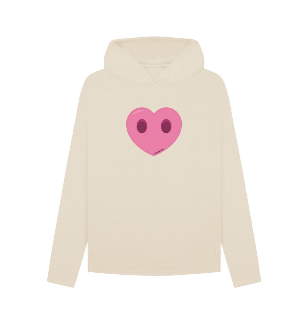 Oat Women's Compassion Heart Relaxed Fit Hoodie