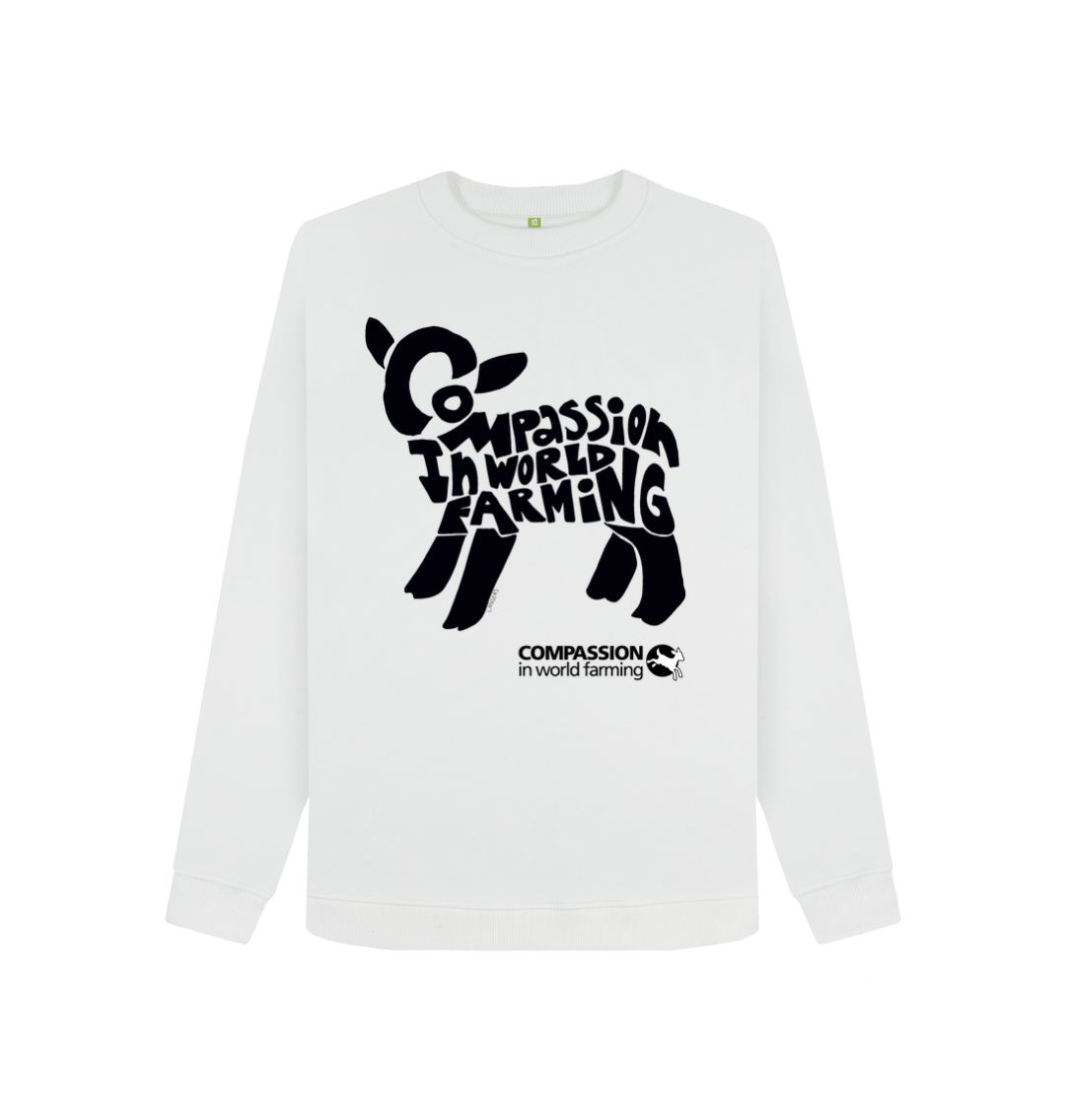 White Women's Compassion Lamb Jumper