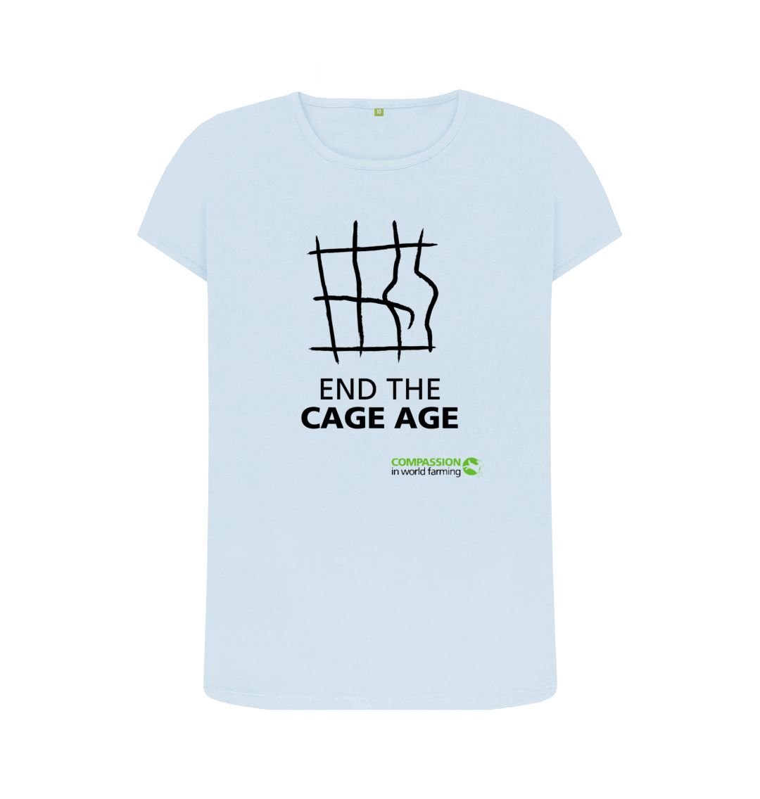 Sky Blue Women's End the Cage Age T-Shirt