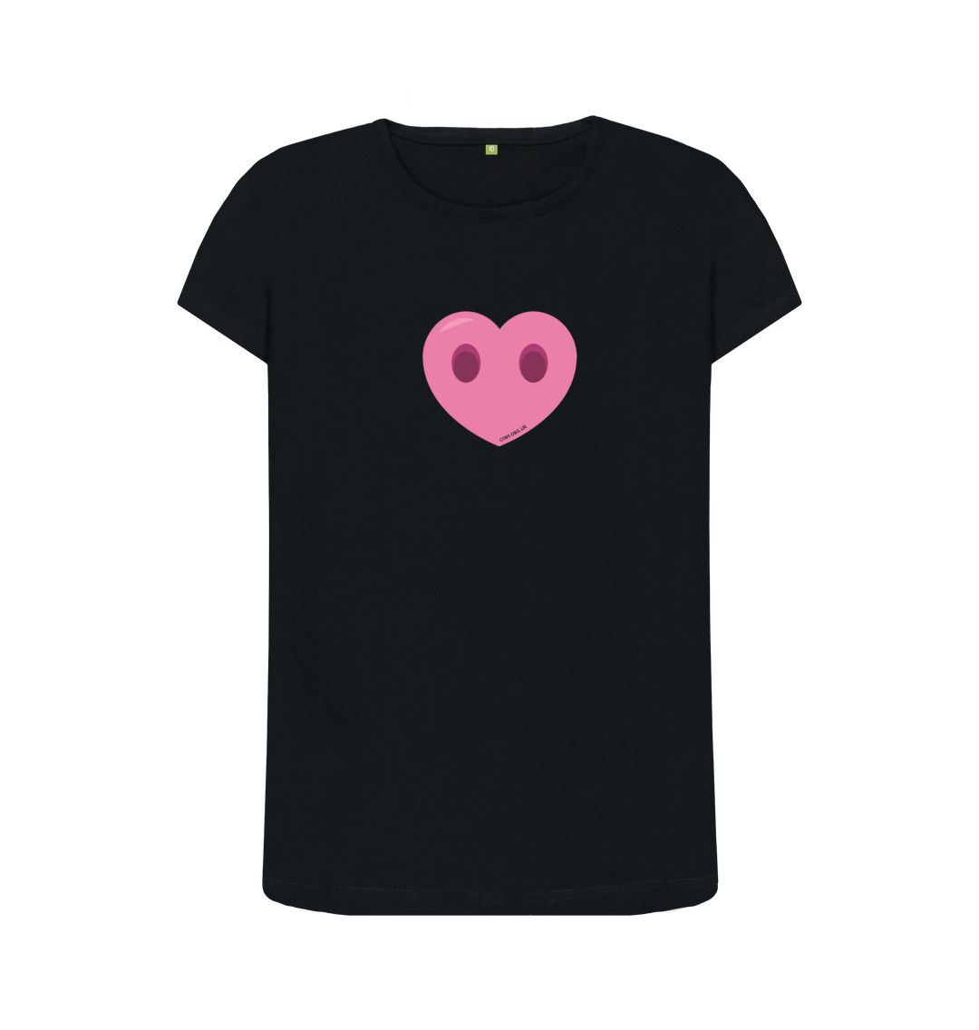 Black Women's Compassion Heart T-Shirt