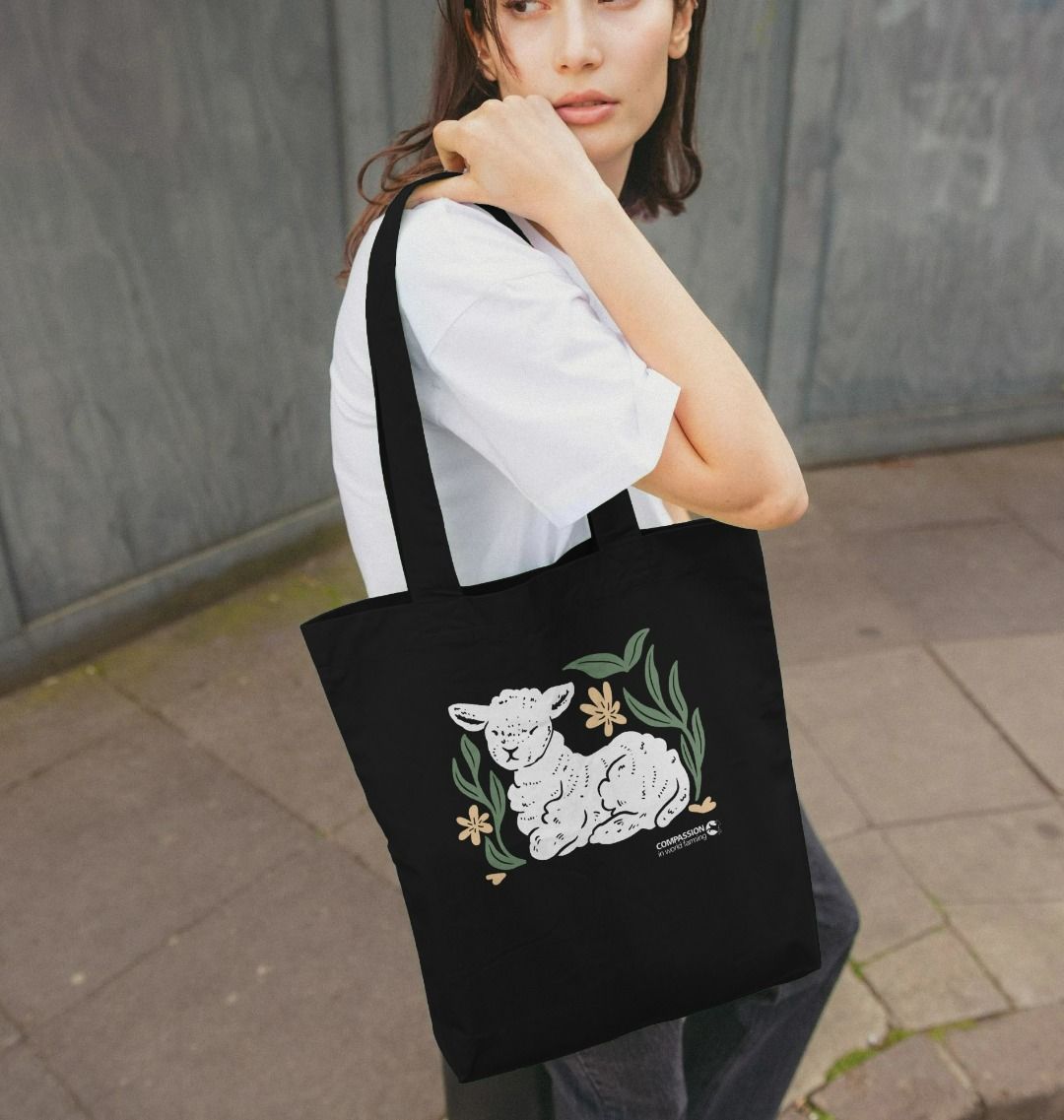 Lamb Tote Bag