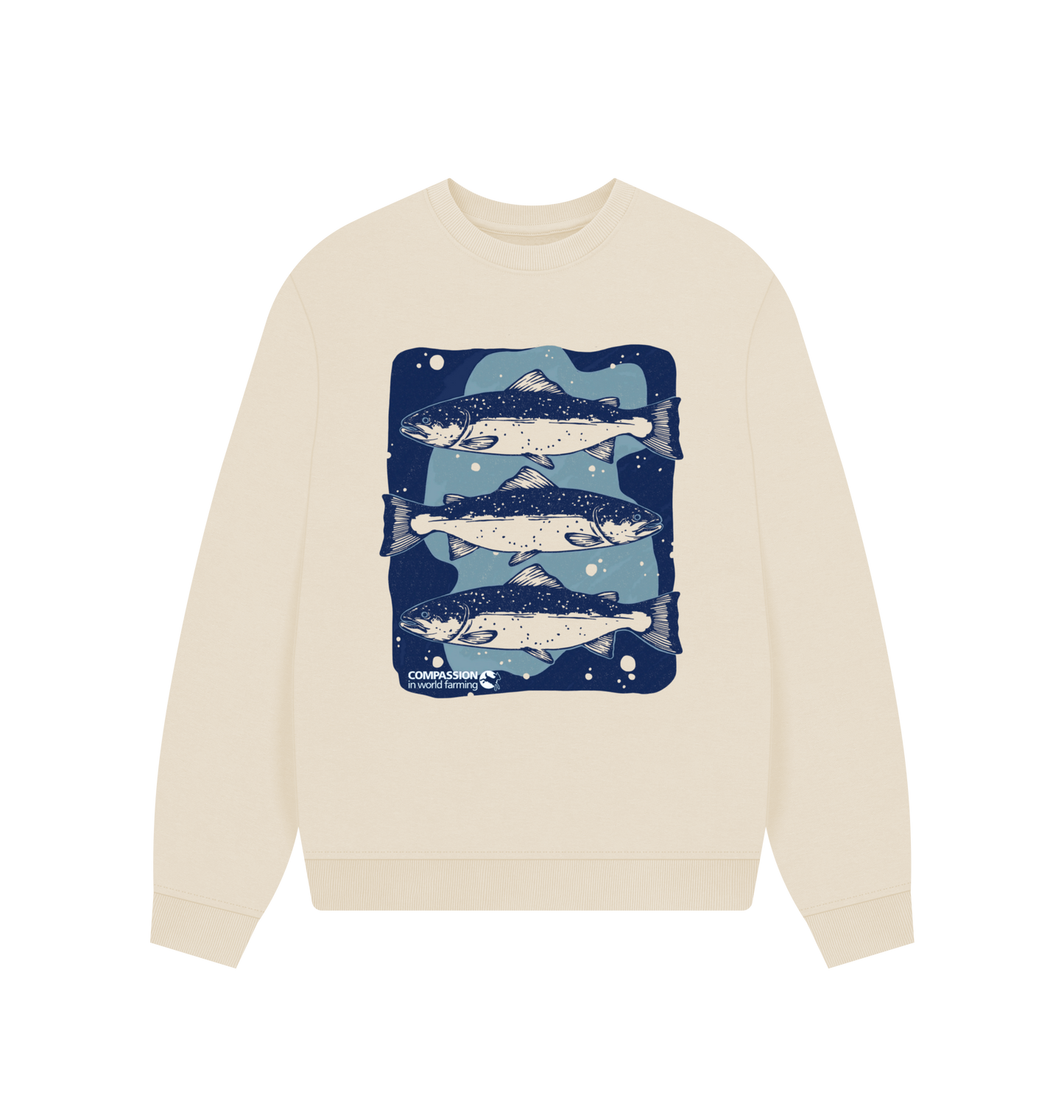 Oat Printed Sweater Front