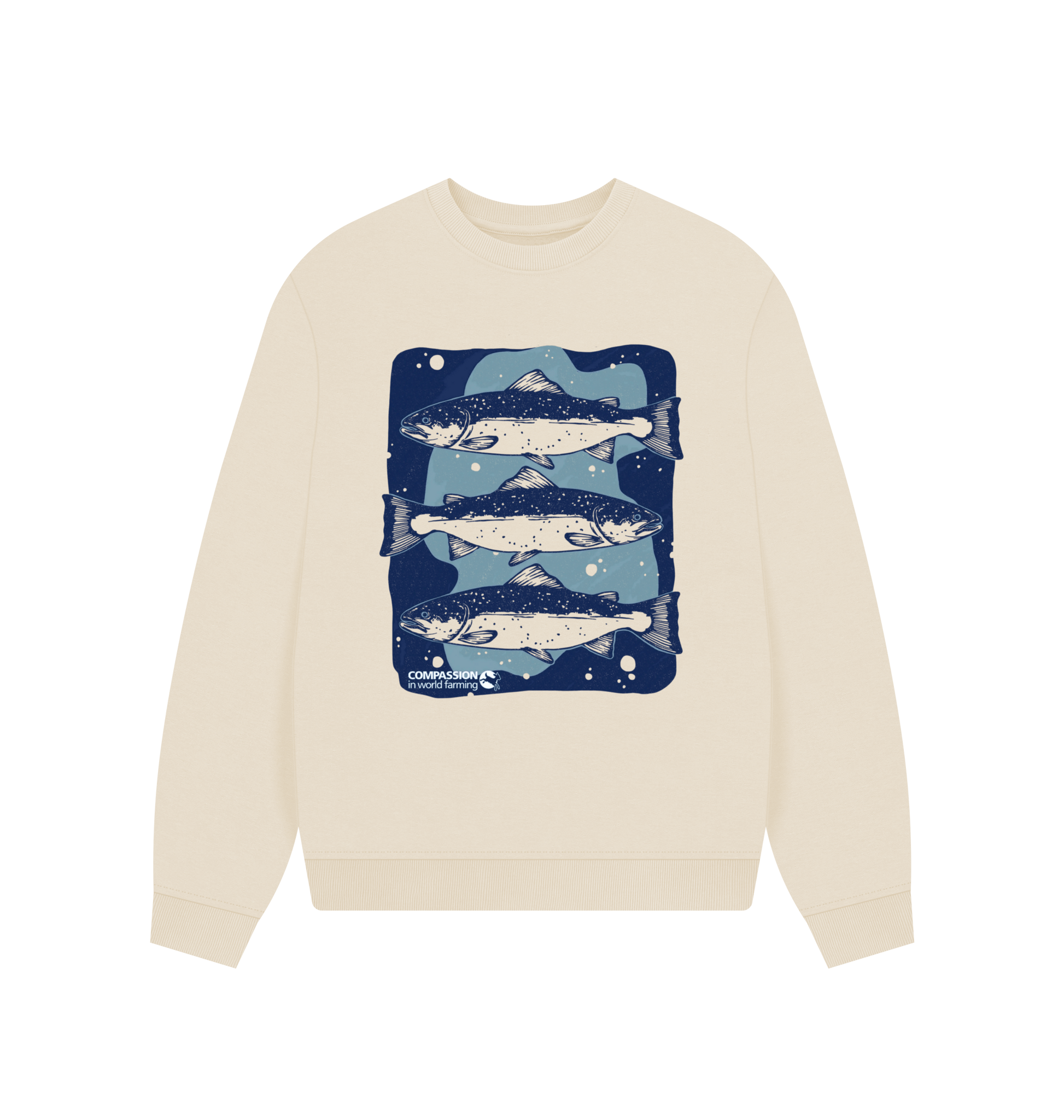 Oat Printed Sweater Front