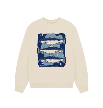 Oat Printed Sweater Front