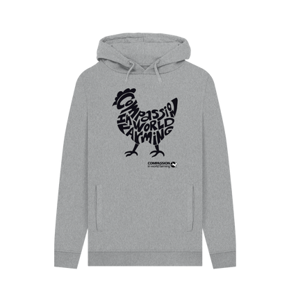 Light Heather Printed Hoody Front