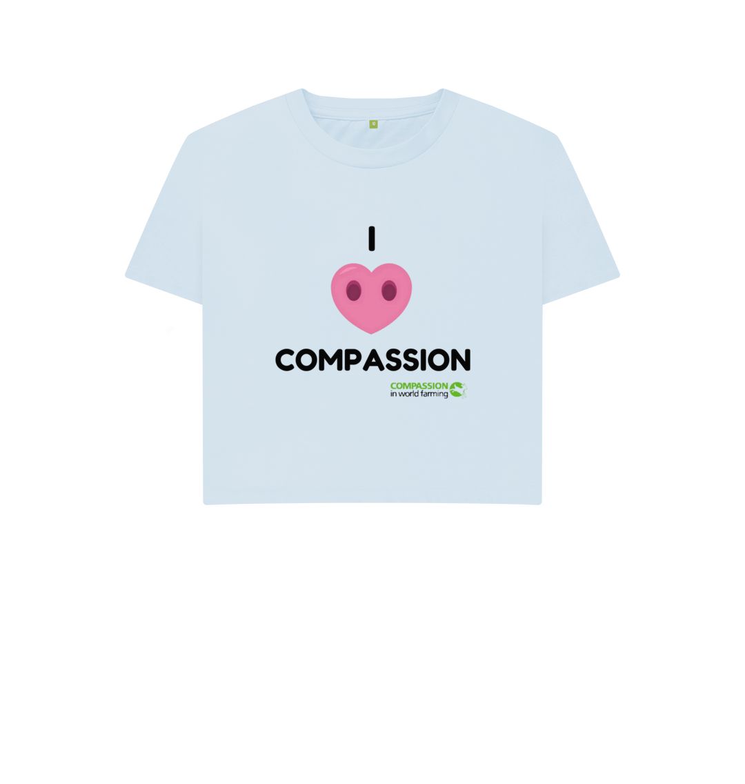 Sky Blue Women's Compassion Boxy T-Shirt