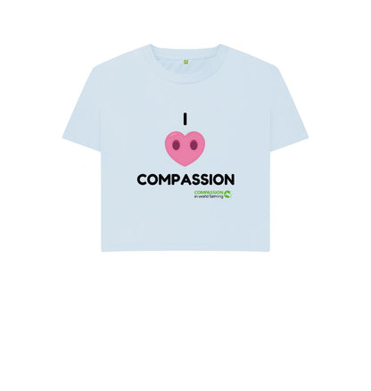 Sky Blue Women's Compassion Boxy T-Shirt