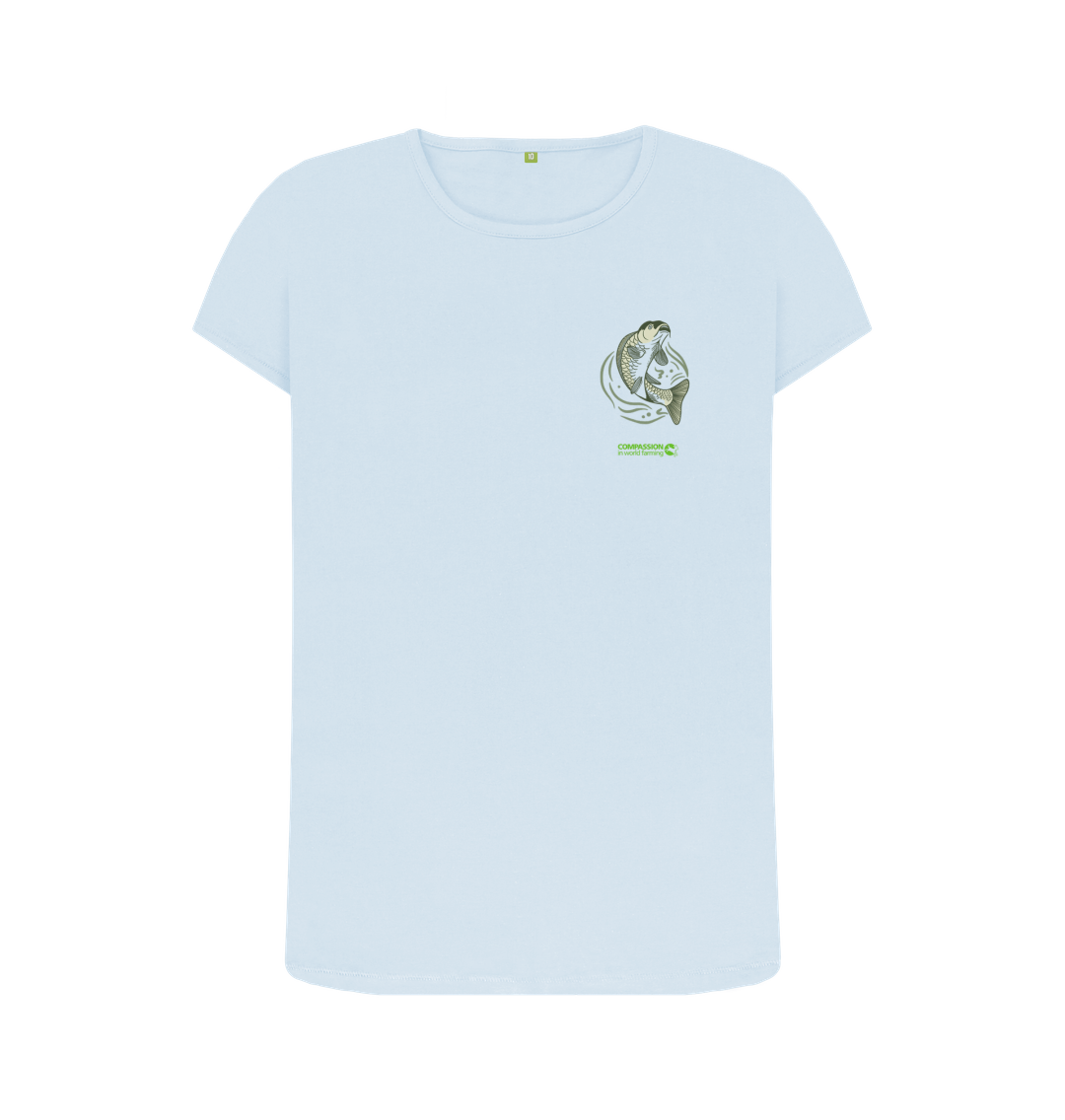 Sky Blue Printed T-shirt