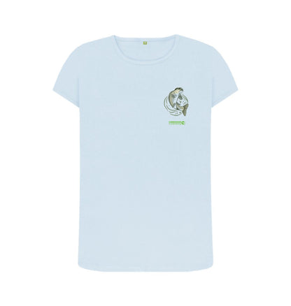 Sky Blue Women's Carp Pocket T-shirt