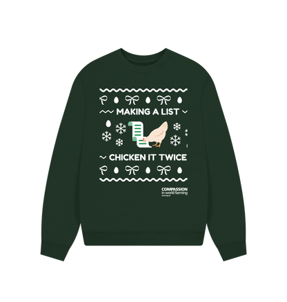 Evergreen Printed Sweater Front