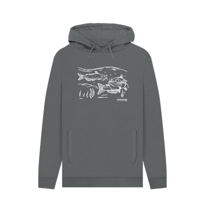 Slate Grey Printed Hoody Front