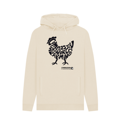 Oat Printed Hoody Front