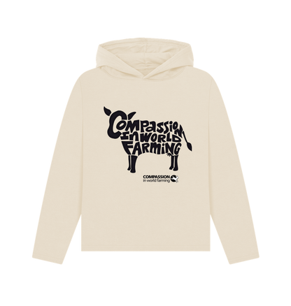 Oat Printed Hoody Front