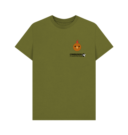 Moss Green Fields Not Factories Hen Men's T-shirt