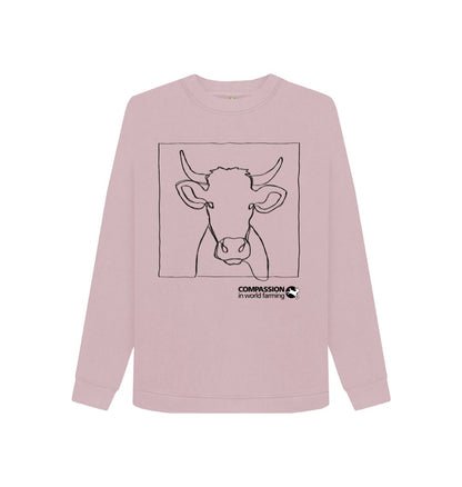 Mauve Women's Cow Jumper