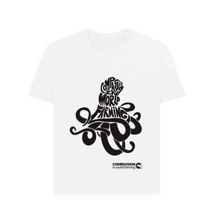 White Printed T-shirt Front